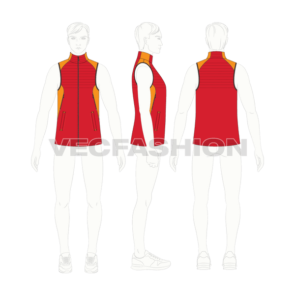 Mens Climbing Vest Jacket VecFashion