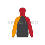 Mens Climbing Windbreaker flat sketch, back view