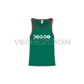 Mens comfort fit tank top flat sketch, front view