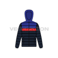 Mens Contrast Panels Down Jacket flat sketch, front view