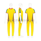 Mens cricket uniform kit, cad flat sketch, croqui sketch