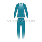 Mens cricket uniform kit, sportswear flat sketch, back view