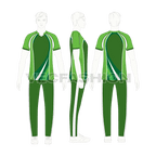 Mens cricket uniform kit, raglan sleeve flat sketch, croqui sketch