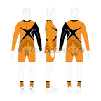 Mens cycling uniform kit, team flat sketch, croqui sketch