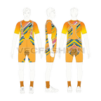 Mens cycling uniform kit, apparel flat sketch, croqui sketch