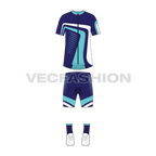 Mens cycling uniform kit, cad flat sketch, front view