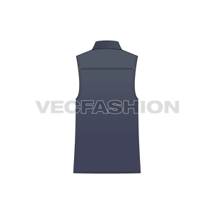 Mens Denim Vest Fashion Flat