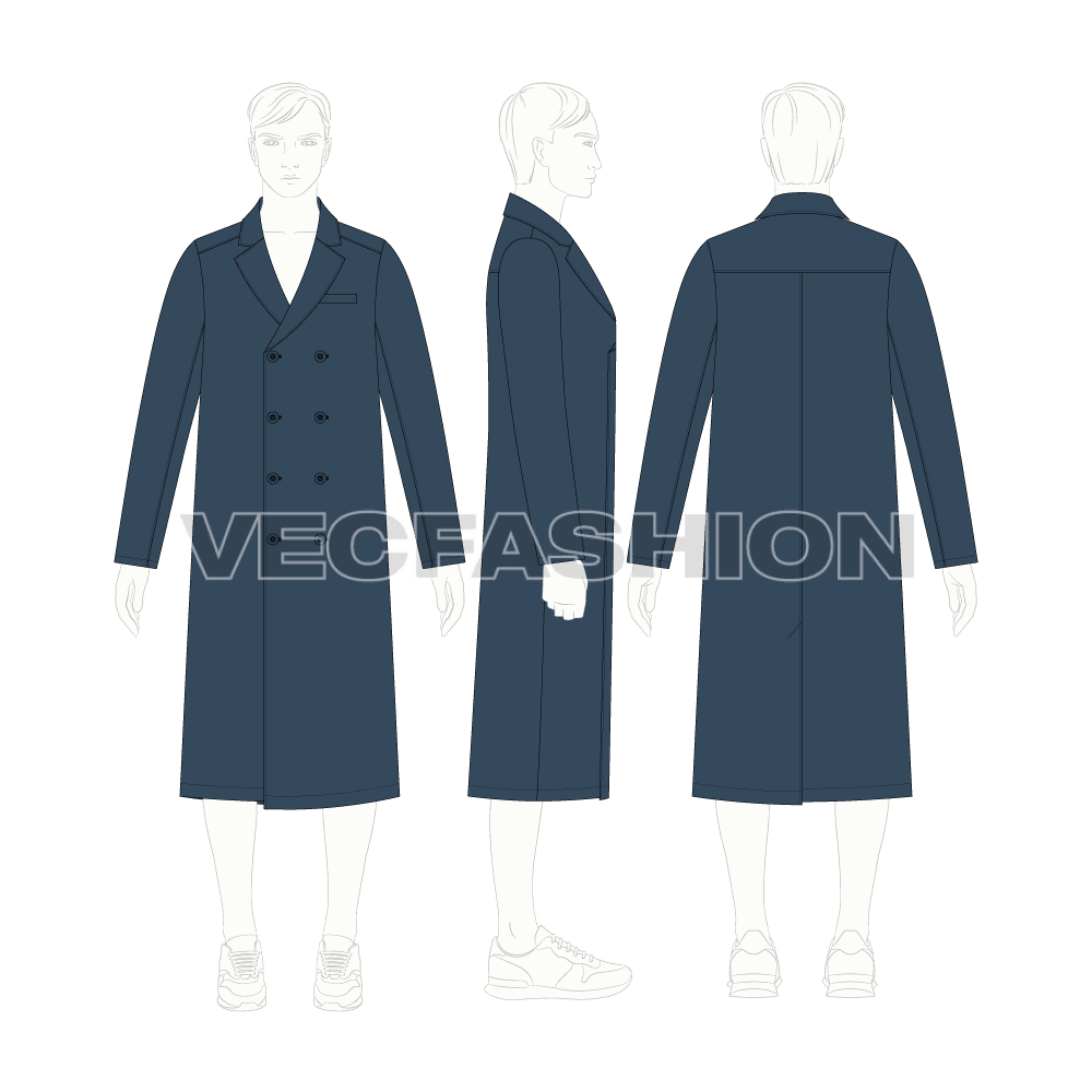 double breasted overcoat mens