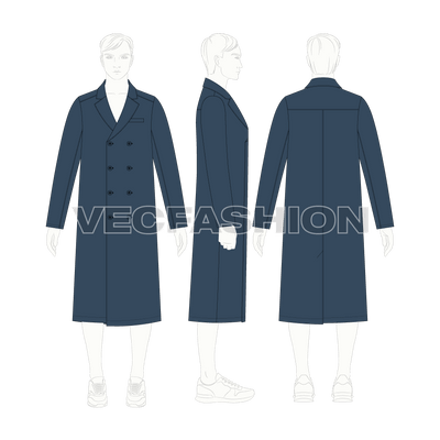 double breasted overcoat mens