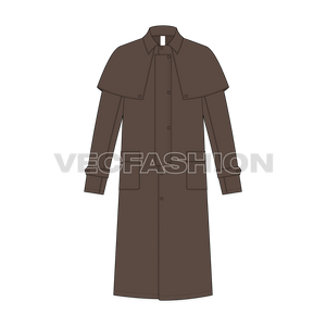 Mens Duster Coat front view