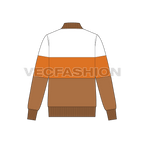 Mens Fashion Bomber Jacket flat sketch, back view