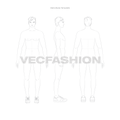 Mens Fashion Croqui Body Template Free Download