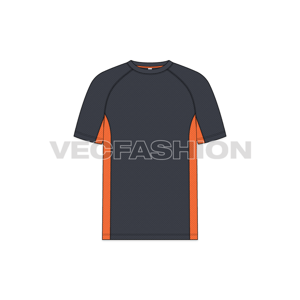 Mens Fitness Sport Shirt Vector Template
