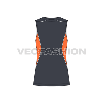 Mens Fitness Training Vest Template