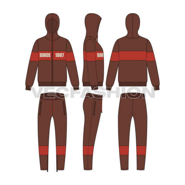 Mens Fleece Tracksuit - VecFashion