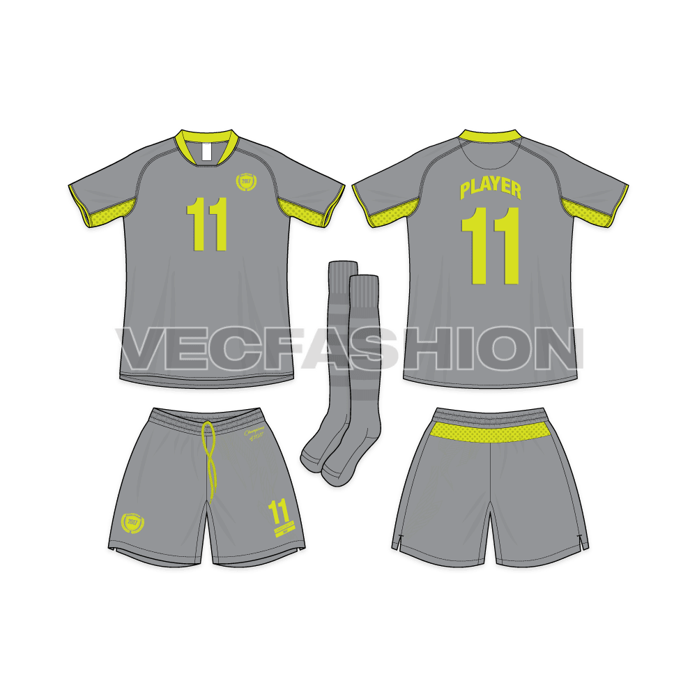 This fashion set is designed for Soccer or Football Players. This is a 3 piece complete set for Men Football Kit Fashion Set including Jersey, Shorts and Socks. Buy it now at a discounted price instead of buying in separate. 