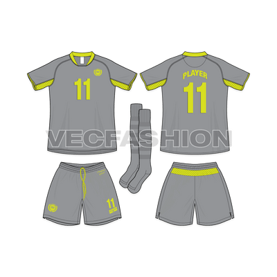 This fashion set is designed for Soccer or Football Players. This is a 3 piece complete set for Men Football Kit Fashion Set including Jersey, Shorts and Socks. Buy it now at a discounted price instead of buying in separate. 
