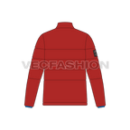 Mens High Altitude Puffer Jacket flat sketch, back view