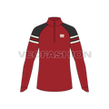 Mens High Performance Jacket flat sketch, front view