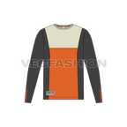 Mens high street shirt flat sketch, front view