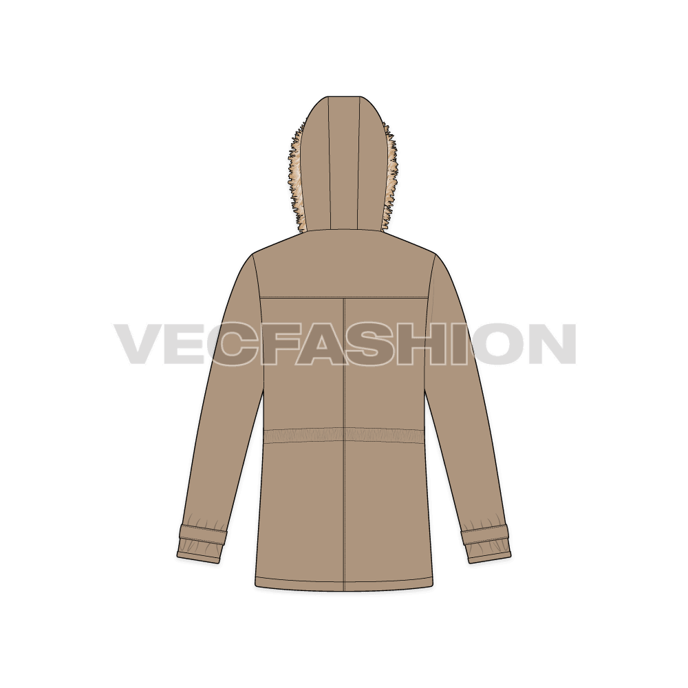 Mens Hooded Parka Jacket - VecFashion