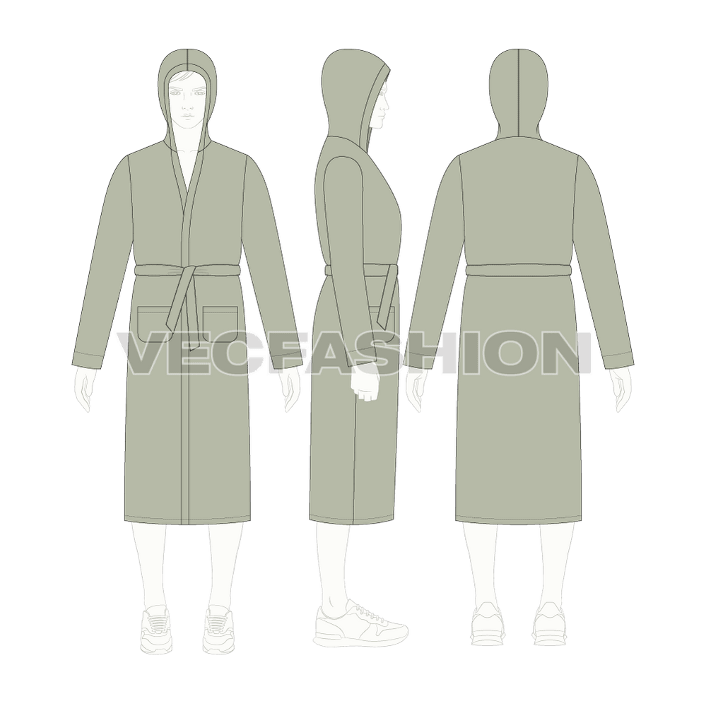 Mens Luxury Bath Robe VecFashion