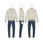 Mens Mechanic Jacket Flat Sketch flat sketch, croqui sketch