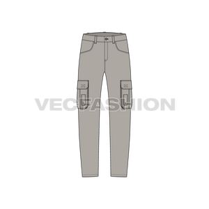 Mens Military Inspired Vector Cargo Pants