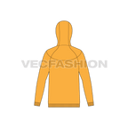 Mens Outerwear Jacket flat sketch, back view