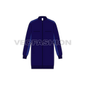 Mens Oversized Bomber Jacket flat sketch, front view