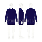 Mens Oversized Bomber Jacket flat sketch, croqui sketch