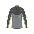Mens Performance Sport Jacket flat sketch, front view