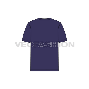 Mens Purple V Neck T-Shirt