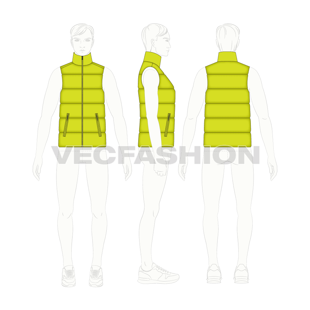 Mens Quilted Puffer Vest
