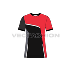 Mens rash guard t-shirt flat sketch, front view
