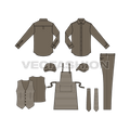 A simple vector set for mens fashion templates, especially designed for a Restaurant Theme for uniform purposes. These mens fashion templates will be suitable for many restaurant themes, can also be used for some traditional point of sales with some modifications on colors and patterns.