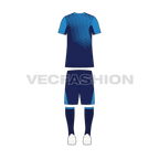 Mens rugby uniform kit, club kit flat sketch, back view