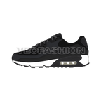 Mens running sneakers, black white flat sketch, view 2