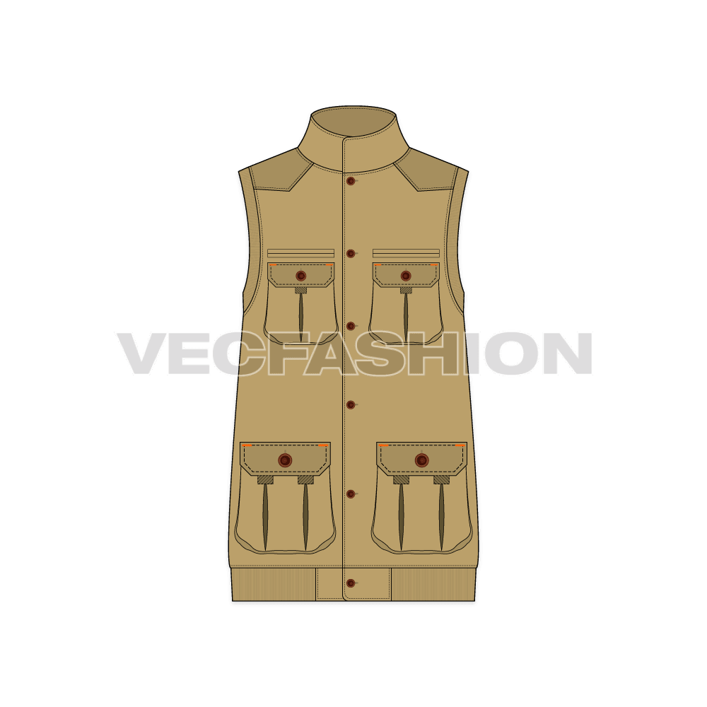 Mens Safari Hunting Vest