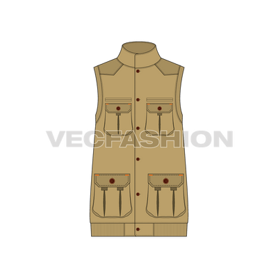 Mens Safari Hunting Vest