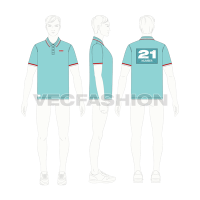 Mens Short Body Polo Shirt