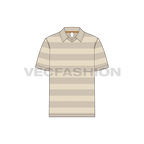Mens short sleeved johnny-v tee flat sketch, front view
