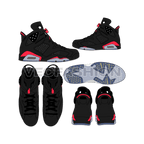Mens sneakers, air jordan 6 style flat sketch, view 1