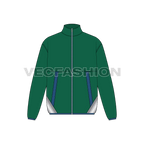Mens Soft Shell Windbreaker Jacket flat sketch, front view