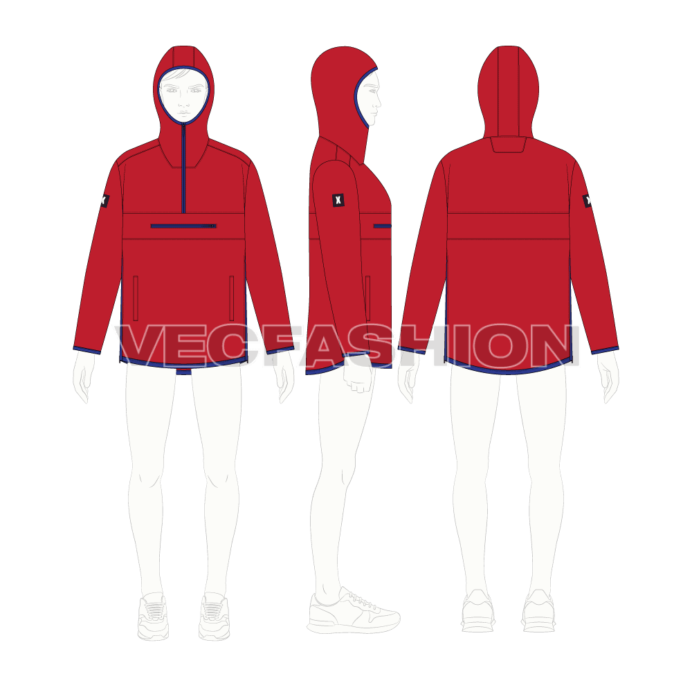 Mens Sport Anorak Jacket - VecFashion