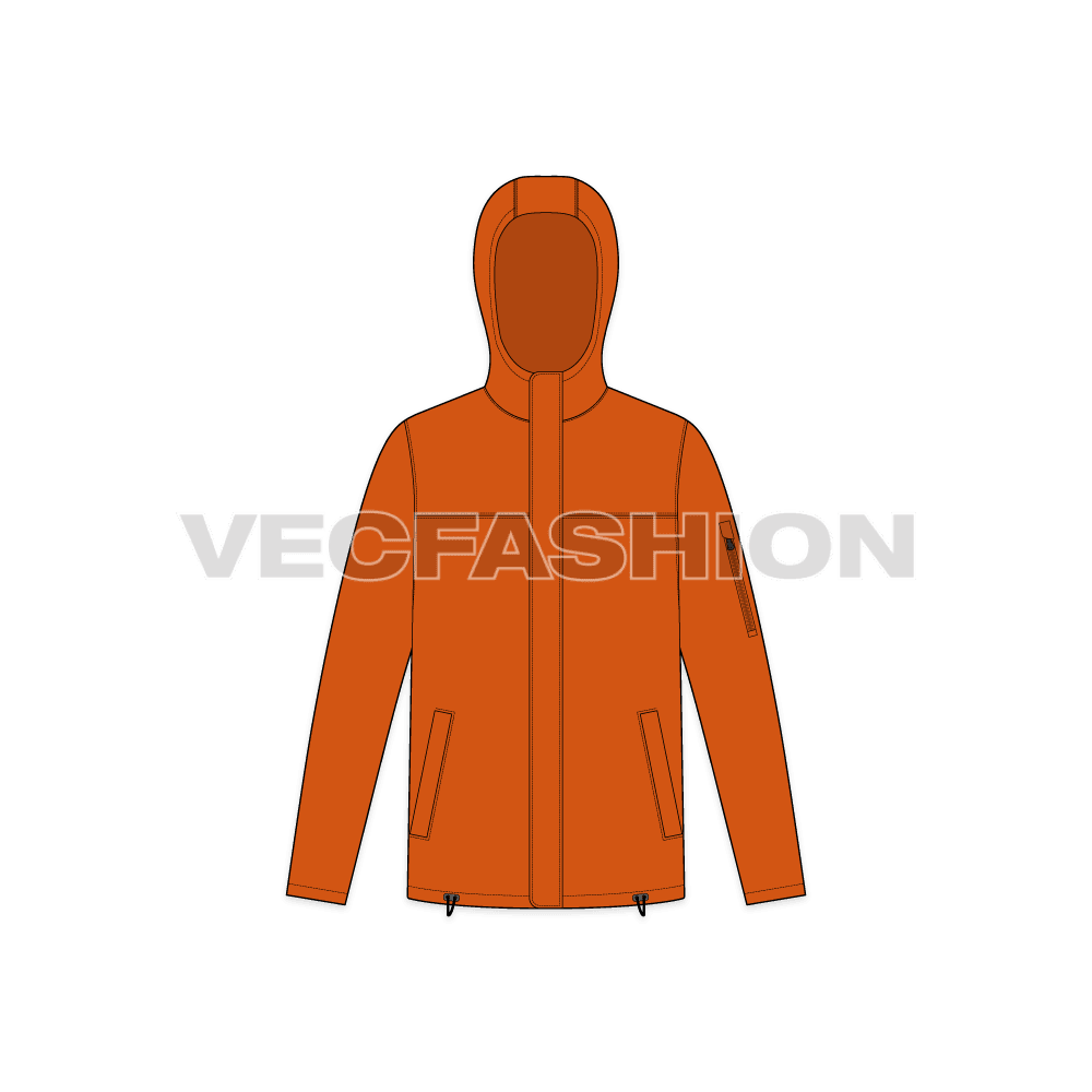 Mens Sport Hooded Jacket - VecFashion