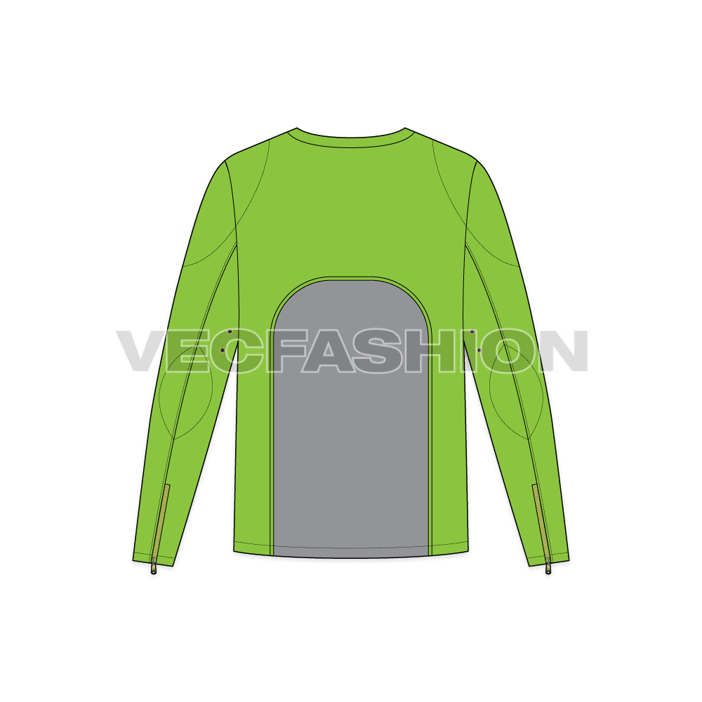 Mens Sport Jacket Fashion Flat back view