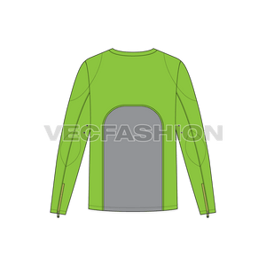 Mens Sport Jacket Fashion Flat back view