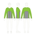 Mens Sport Jacket Fashion Flat flat sketch, croqui sketch