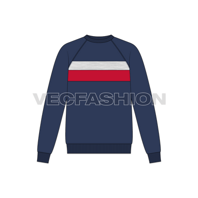 Mens Sport Sweatshirt Template